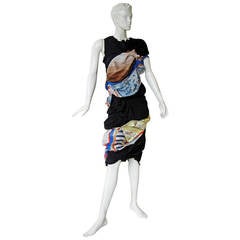 2011 Coveted Comme des Garcons Hybrid Vintage Scarf Dress 6