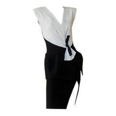 Highly Collectible Balenciaga 2008 Hi Fashion Scuba Dress with 'Lots of Leg" 7