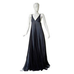 Iconic 1998 Gucci by Tom Ford Plunging Neckline Empire Style Gown 11