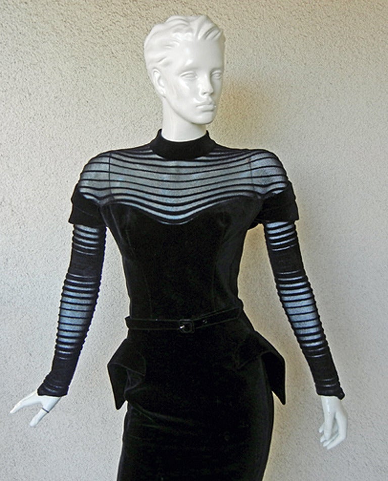 Collectors! Thierry Mugler Iconic Siren Dress in Book at 1stdibs