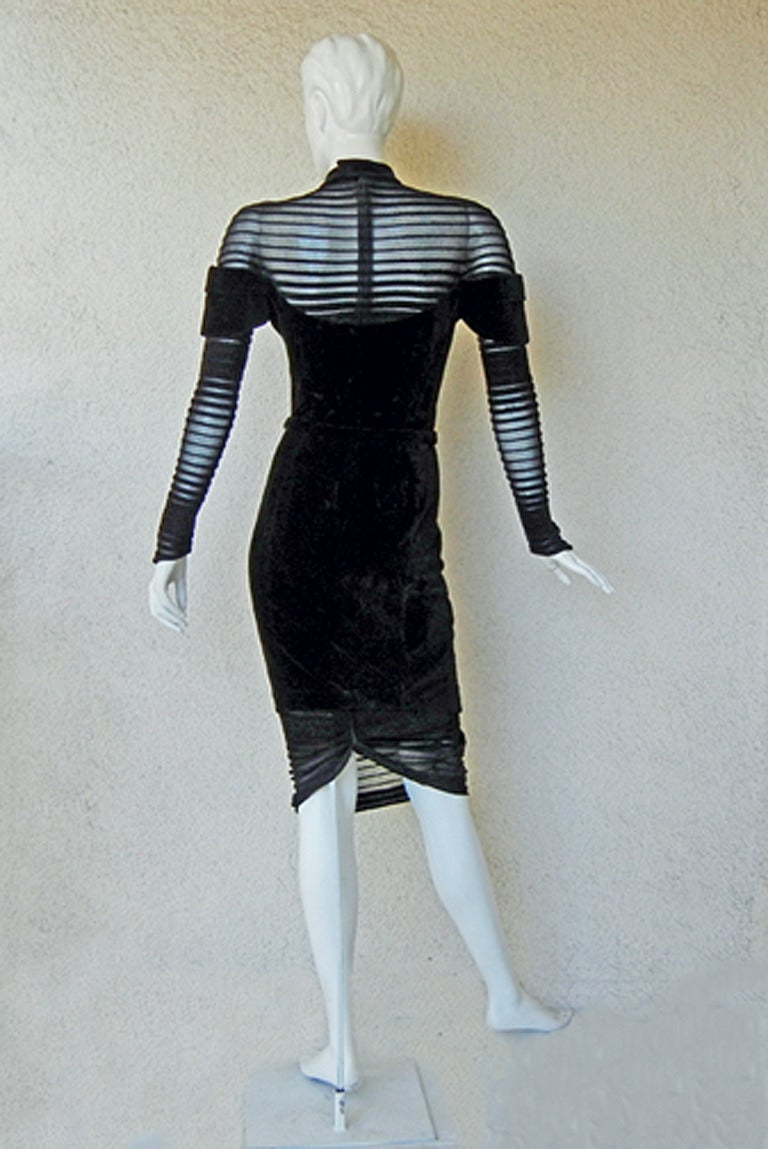 Black Collectors!  Thierry Mugler Iconic Siren Dress in Book