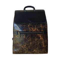 Rare Vintage Jean Paul Gaultier Book Leather Back Pack Handbag 5