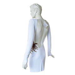Emilio Pucci "Stop Traffic" Very Sexy White Jeweled Evening Dress  New!