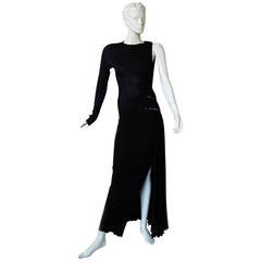 Jean Paul Gaultier One Shoulder Sexy & Sophisticated Thigh Hi Slit 12