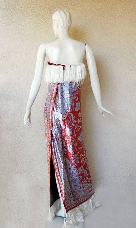 Maison Margiela Rare Beaded Tapestry Runway Dress Gown New