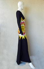 Tom Ford Lichtenstein-esque Ka-Pow Explosive Appliques Dress Gown