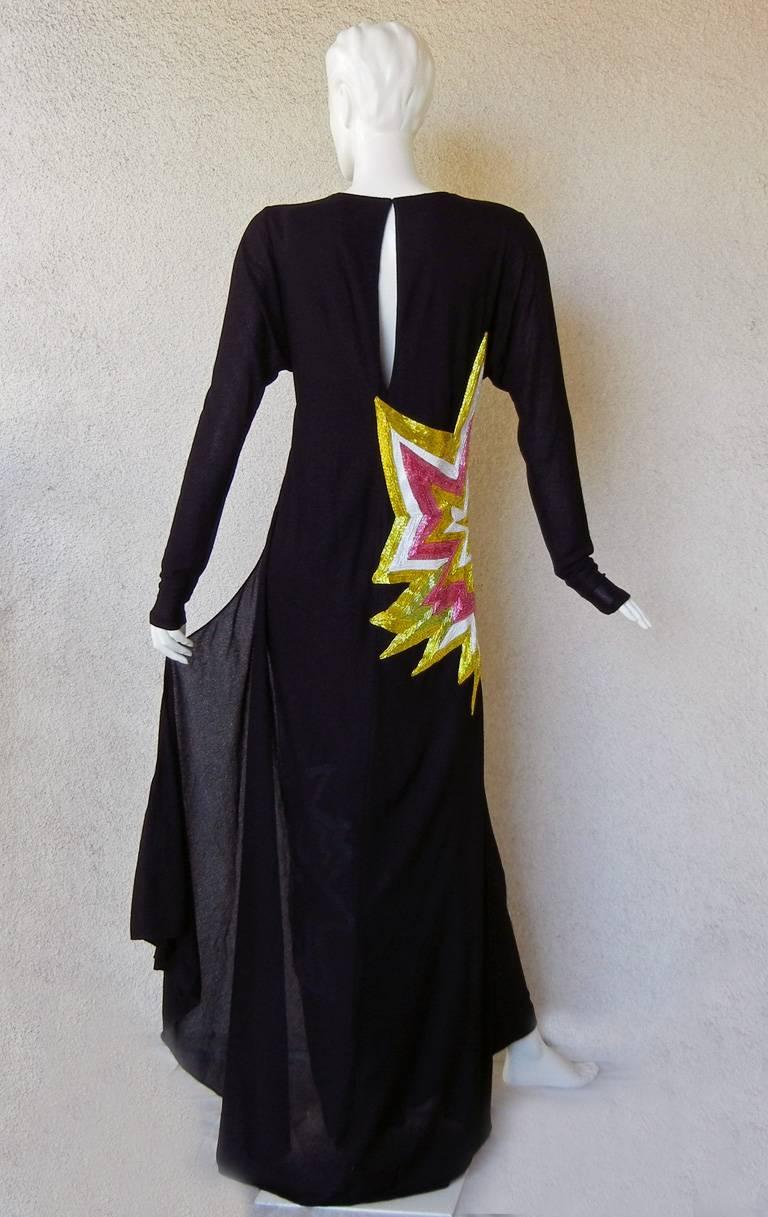 Women's Tom Ford Lichtenstein-esque Ka-Pow Explosive Appliques Dress Gown