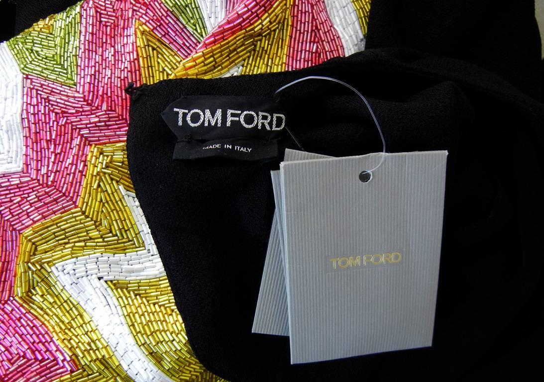 Tom Ford Lichtenstein-esque Ka-Pow Explosive Appliques Dress Gown 1
