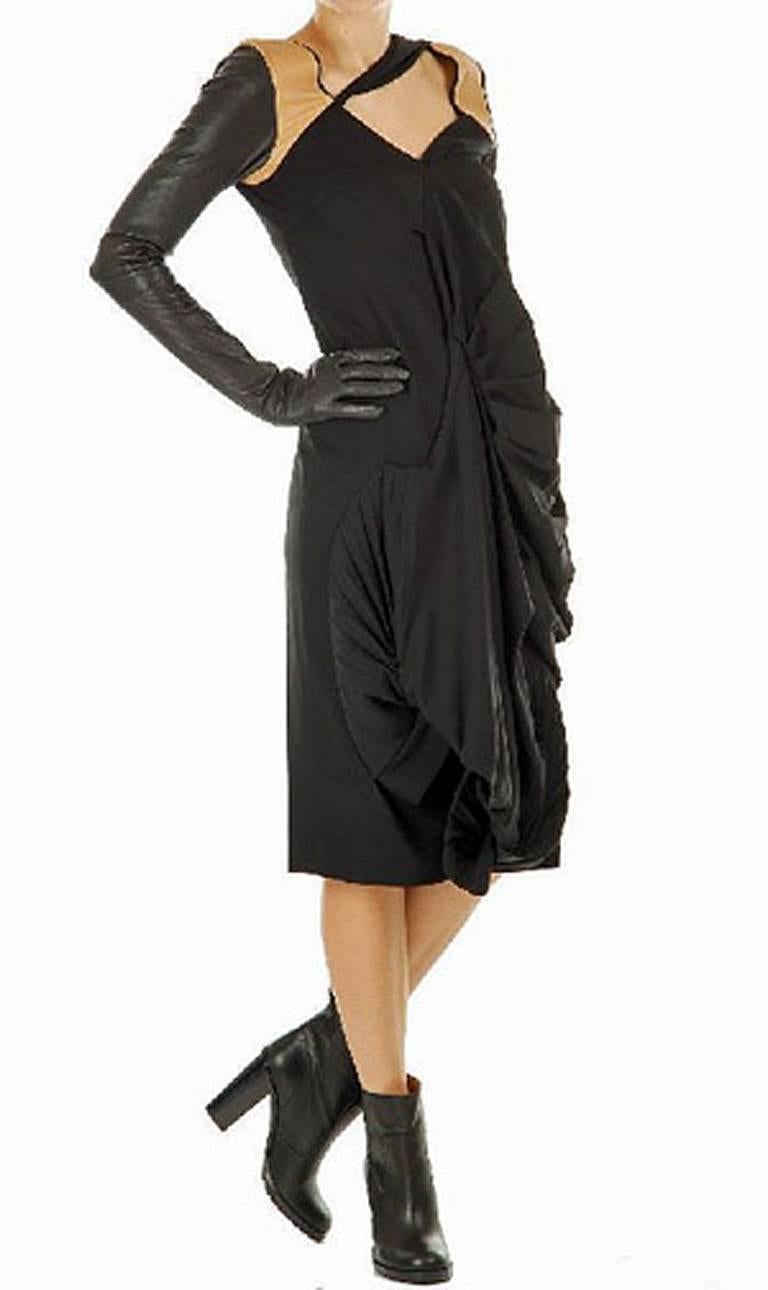 dress with attached gloves