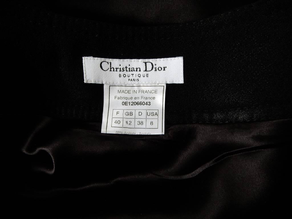 Women's Circa 2000 Christian Dior by Galliano Iconic Asymmetric Logo Zipper Dress