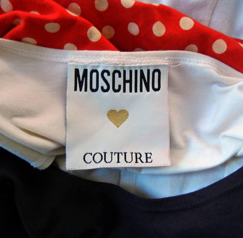 Franco Moschino Couture Folk Art Tunic Top w/Earrings, Eyelashes, & Eyebrows  1