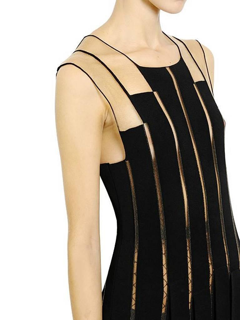 Jean Paul Gaultier Racy Ribbon Body Hugging-Kleid mit Schleife   Neu! (Schwarz) im Angebot