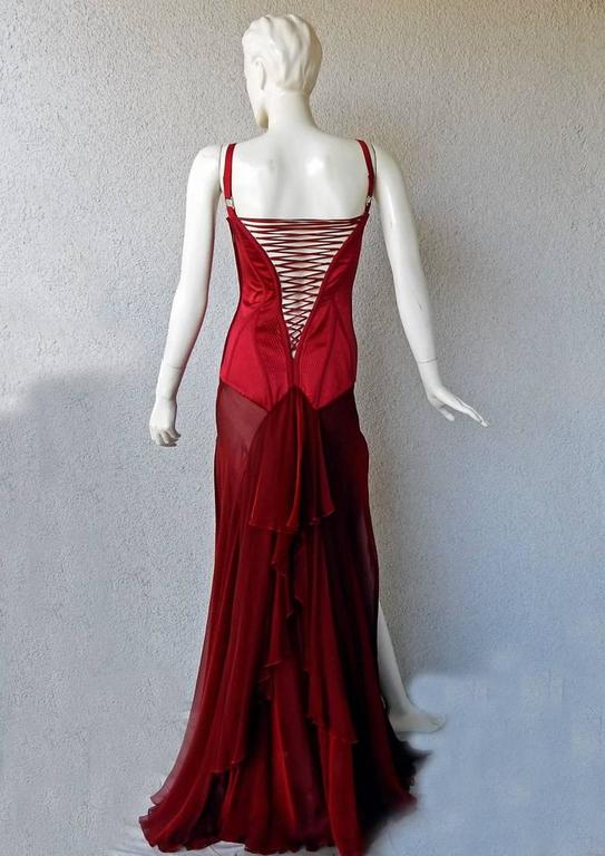 Versace 2003 Killer Corset Dress Gown For Sale at 1stDibs | versace ...