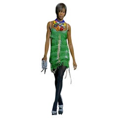 Dolce & Gabbana "Naomi Campbell" Rare Runway Vintage Inspired Flapper Dress