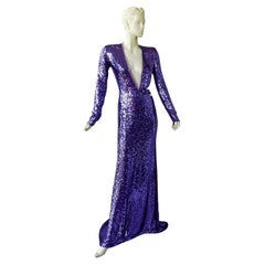 Gucci by Tom Ford Rare 2004 Runway "Head Turner" Beaded Gown