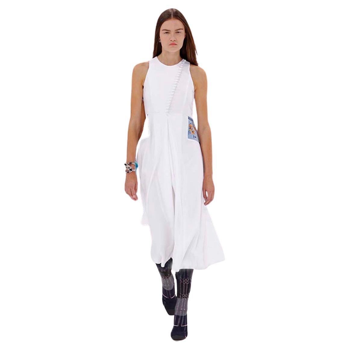 Christian Dior Vestido de Seda Bordada Raf Simmons Rare Runway en venta