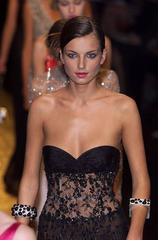 Raro e autentico bracciale quadrato con gioielli della passerella di Valentino Couture