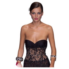 Rare Authentic Valentino Haute Couture Runway Jeweled Square Cuff Bracelet