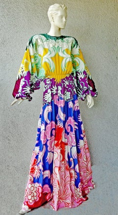 Valentino Runway Stunning Matisse, Gaugin Wearable Art Dress Gown NWT