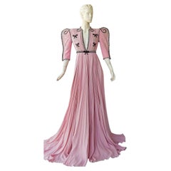 NWT Gucci $28K Runway Knife Pleated Jeweled Gown by Alessandro Michele