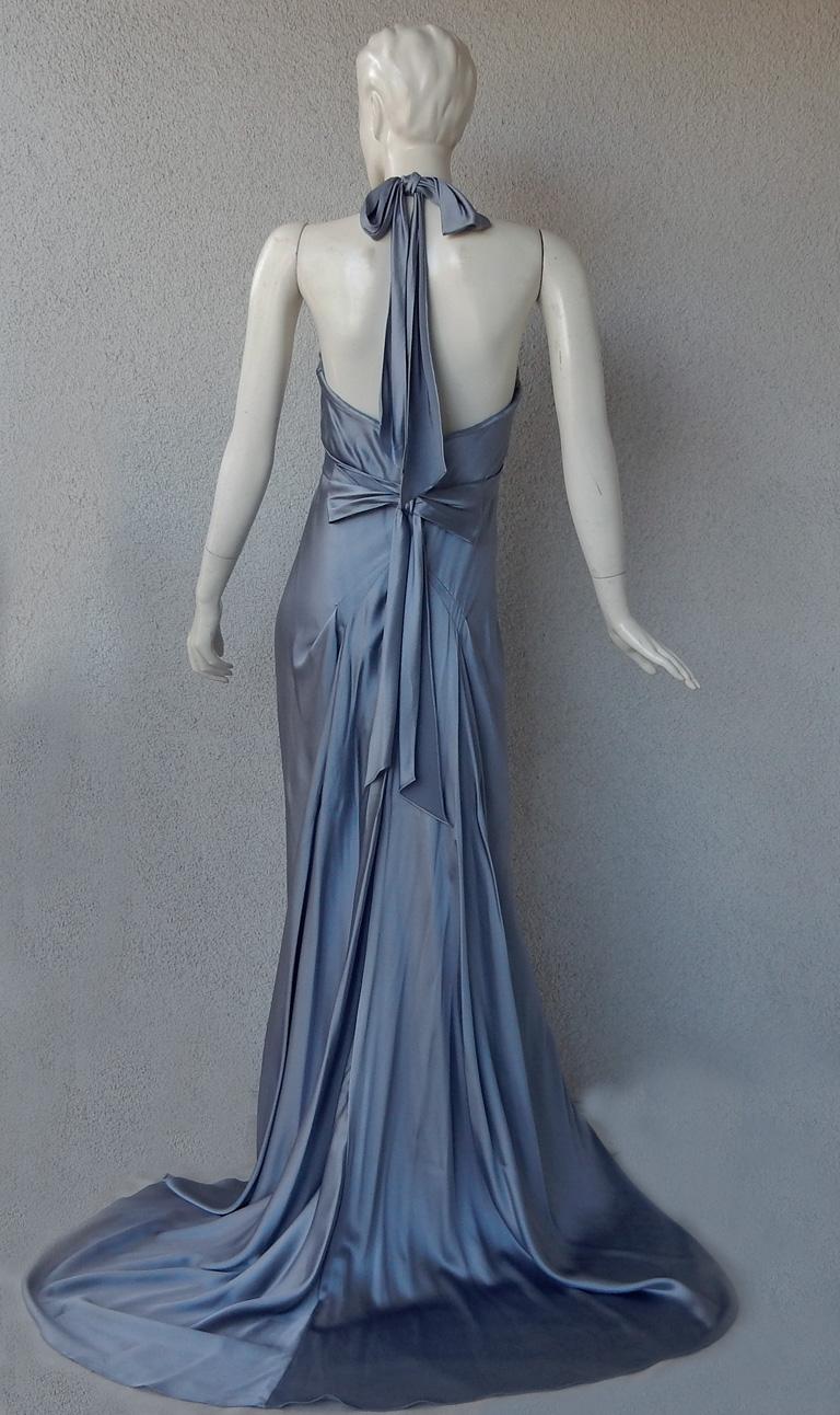 Women's Oscar de la Renta 1930's Harlowesque Silk Charmeuse Bias Cut Gown