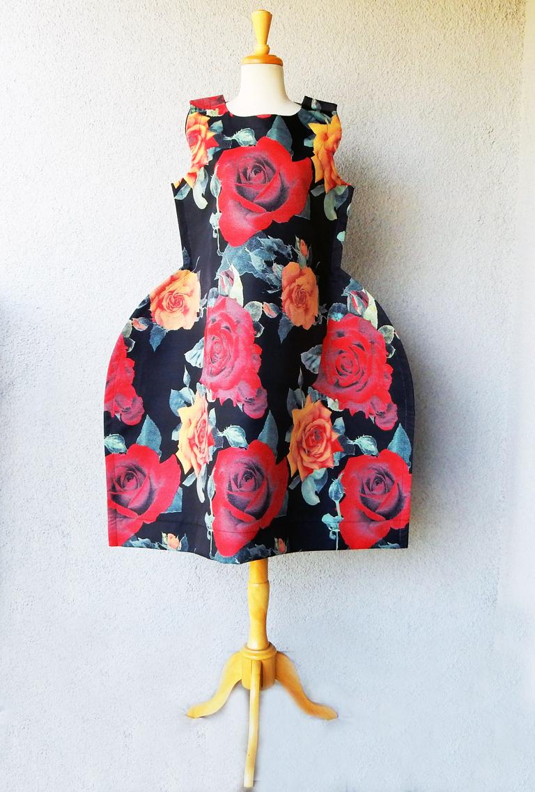 Comme de Garcons Tri-Dimensional Floral Pattern Flat Dress  In New Condition In Los Angeles, CA