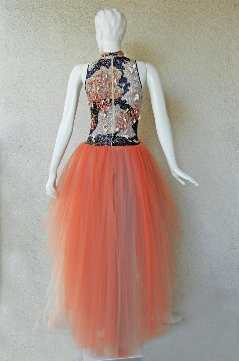 valentino coral dress