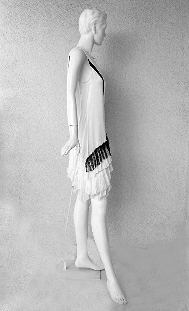  Balenciaga/Ghesquiere - Robe chemisier style magazine « Pick Chemise » des années 1920, rare, 2001 Excellent état - En vente à Los Angeles, CA
