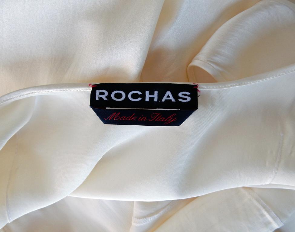 Rochas Runway 1930's Inspired Harlowesque Bias Cut Dress Gown  New! In New Condition In Los Angeles, CA