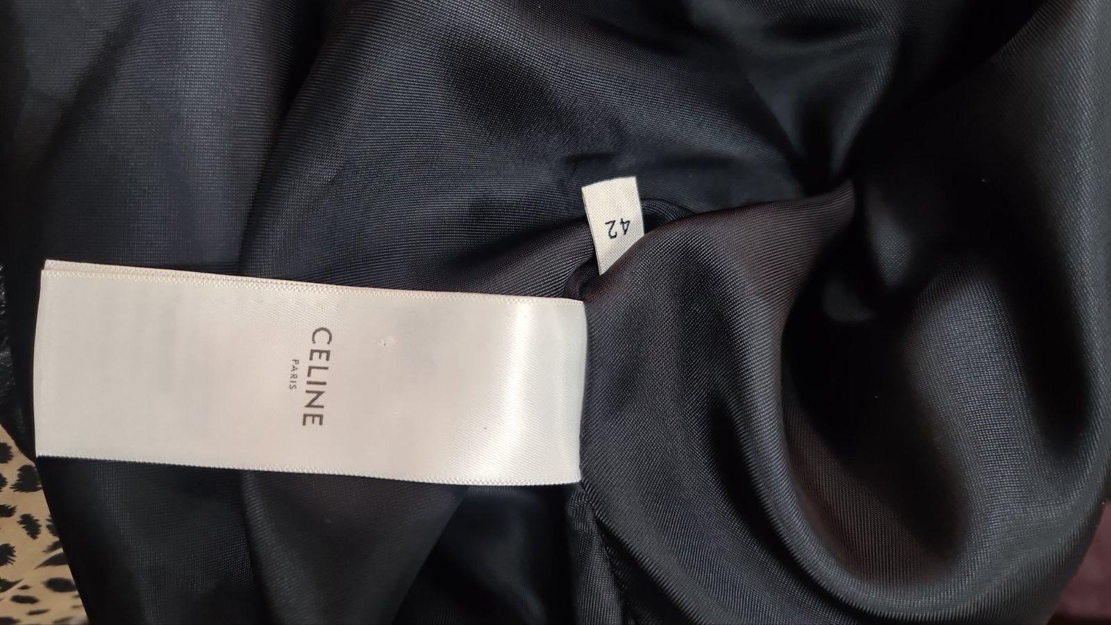 Celine BOMBER CON CAPPUCCIO IN PELLE NERA TAGLIA 42 in vendita 1