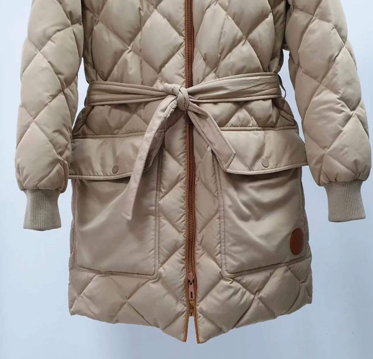 Hermes Two Way Down Jacket Coat Sz.36 In Good Condition For Sale In Krakow, PL