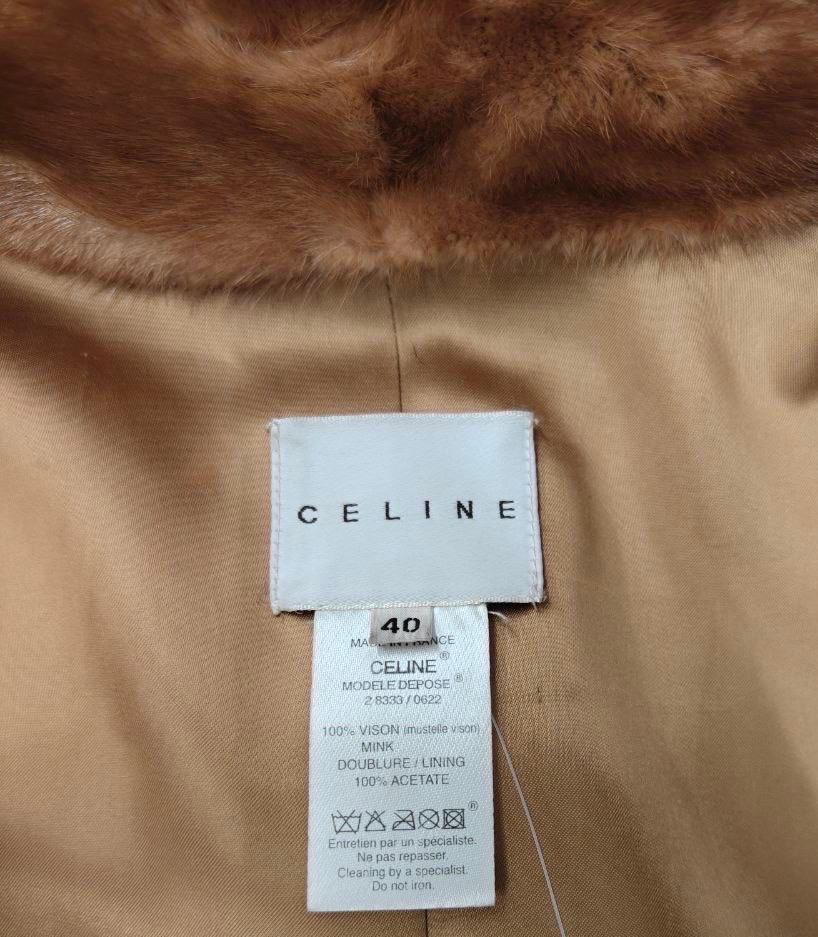 Donna Celine Cappotto Vintage in pelliccia di visone Sz.40 in vendita