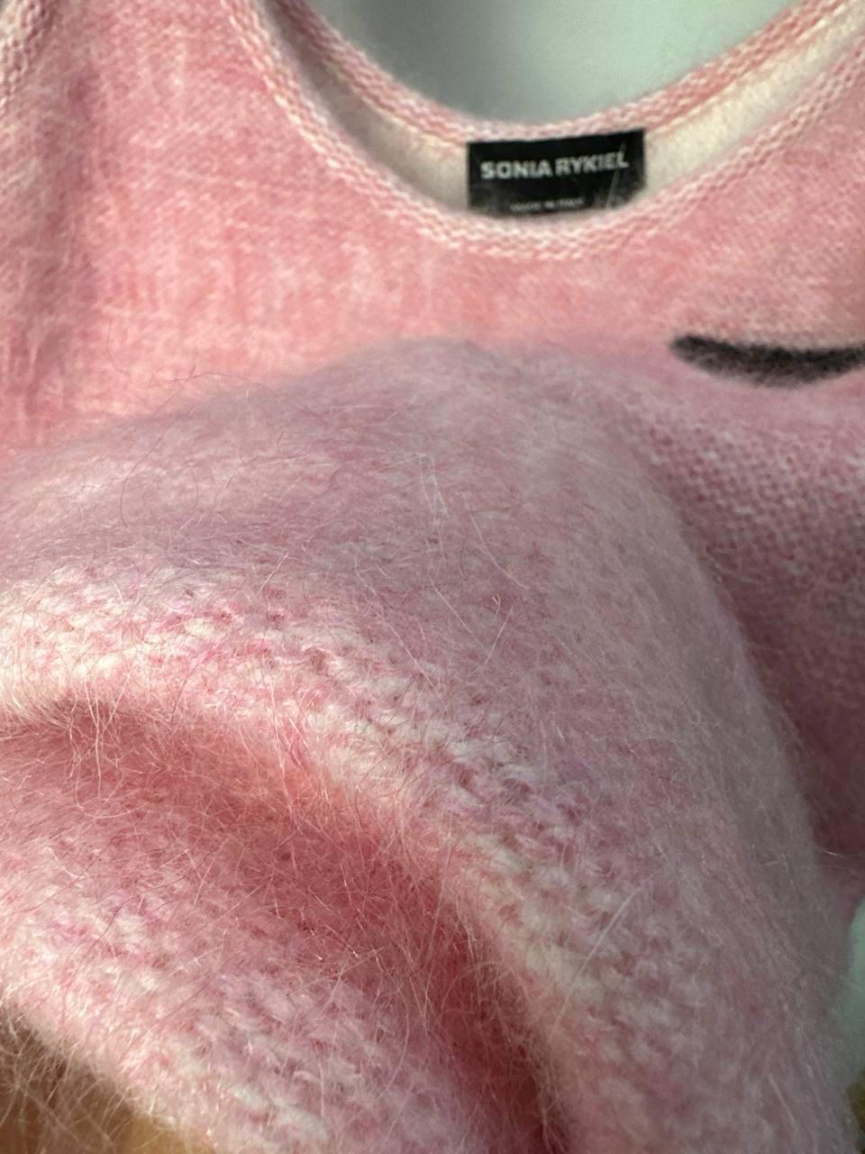 Sonia Ryckiel Pantalones de punto rosa Conjunto Top Sz.38 en venta 3