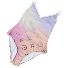 Louis Vuitton Monogram Gradient Cut-Out Badeanzug Sz Small