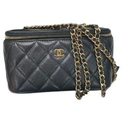 Chanel Kaviar kleine Kette Vanity Case