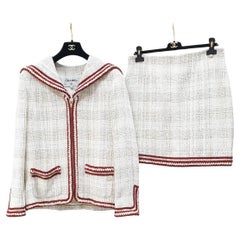 Chanel 2018 Paris Hamburg Sailor Rock Jacke Anzug Set Sz 44