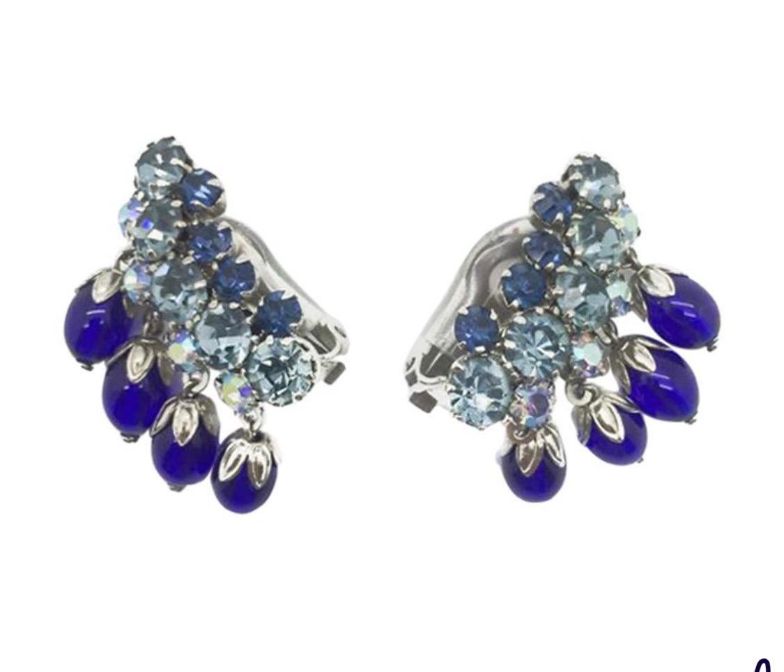 electric blue earrings