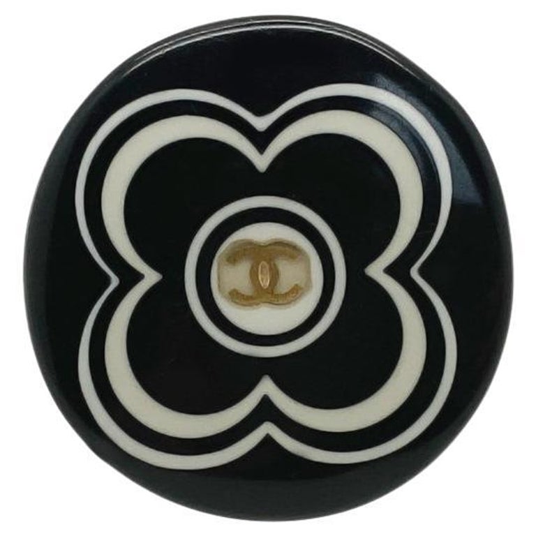Vintage Chanel LAGERFELD Statement Monochrome Camellia CC  display picture 2