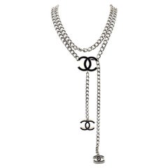 Vintage Chanel Double CC Chunky Chain Necklace 2004