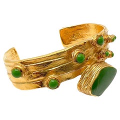 Vintage YSL Arty Cuff with Cabochons 2000s