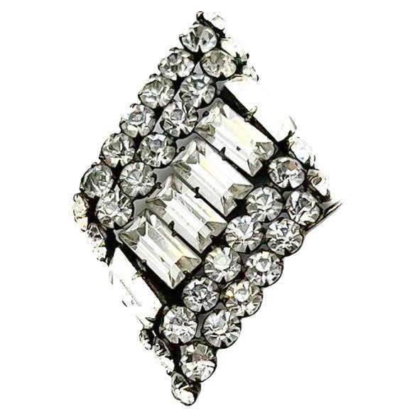 Pinza para Vestido de Pasta Francesa Art Decó Vintage Años 30