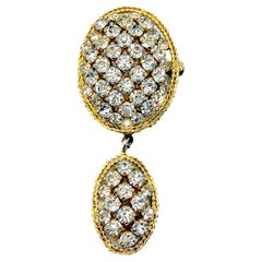 Vintage Christian Dior Lattice Droplet Brooch 1961