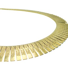 Collana vintage placcata in oro "Cleopatra" degli anni '60