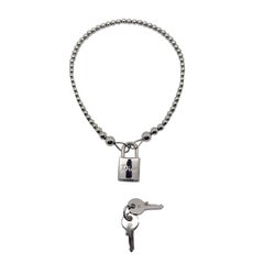 Vintage Dior Padlock Necklace Galliano 2000s