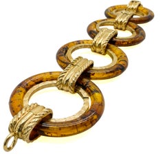 Vintage Christian Dior Tortoiseshell Bracelet 1970