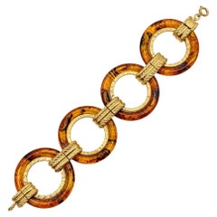 Vintage Christian Dior Tortoiseshell Bracelet 1970