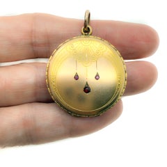 Médaillon ancien en pierre de style Art nouveau, années 1900