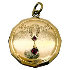 Pendentif antique Art nouveau en forme de fer à cheval, années 1900