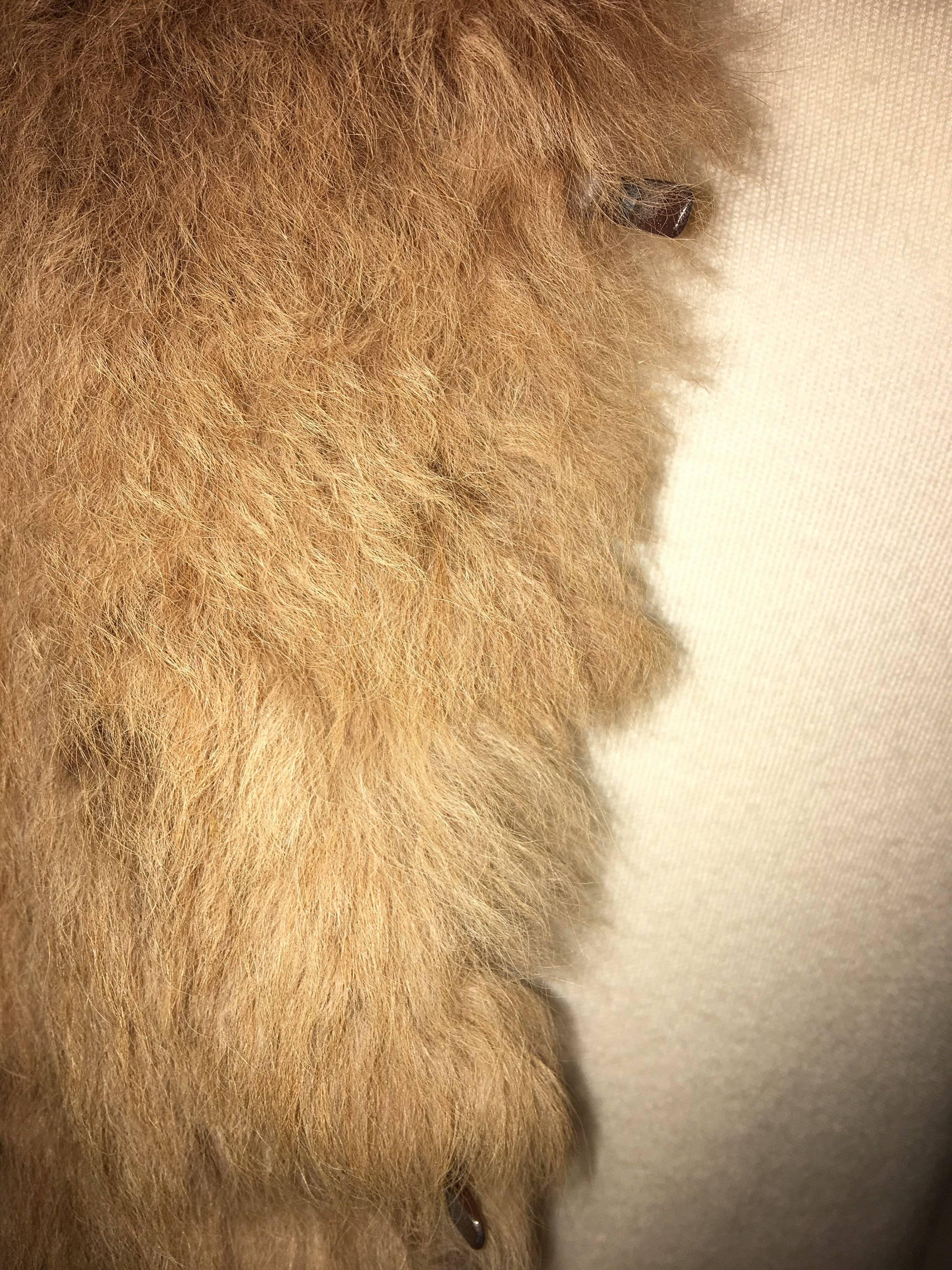 Rachel Comey Cropped Fur Vest In Excellent Condition In Bridgehampton, NY