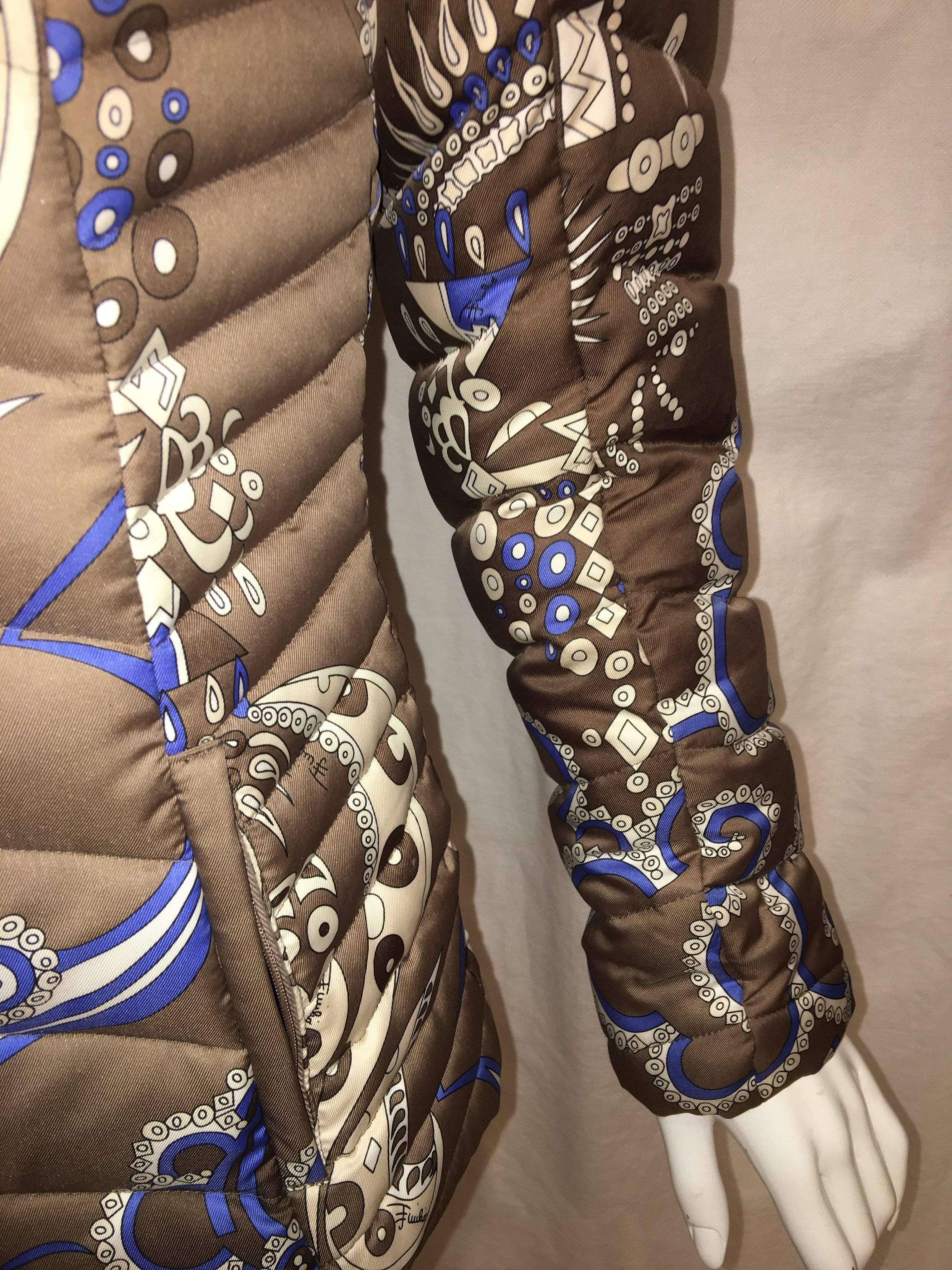 Pucci Quilted Jacket In New Condition In Bridgehampton, NY